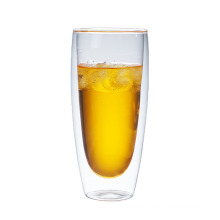 Transparent High Borosilicate Double Wall Beer Glass Cup Glass Water Cup Mugs